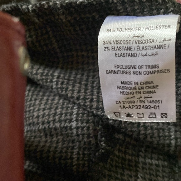 Ardene Plaid Fitted Pants With Drawstring Waist - Picture 3 of 7